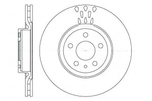 Tarcze Hamulcowe 2szt 284x22 V 5-otw Alfa Romeo 14