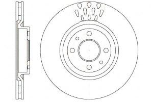 Tarcze Hamulcowe 2szt 284x22 V 4-otw Alfa Romeo 14