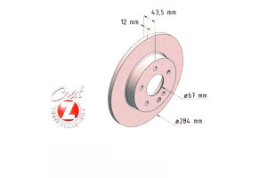 Tarcze Hamulcowe 2szt Mercedes W202 C-klasa 93-00