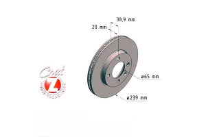 Tarcze Hamulcowe 2szt Vw Golf Ii Iii 84-97 Wen. Zi