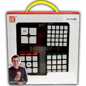 Super Zestaw szybkich kostek QiYi Kostka 2x2 3x3 4x4 5x5 + algorytmy rubika