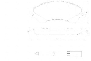 Klocki Hamulcowe Ford Transit 06- A.b.s.