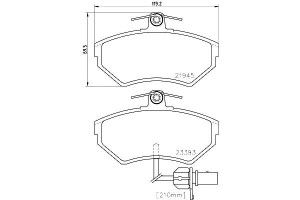 Klocki Hamulcowe Hella Pagid 8e0698151b 8e0615115b