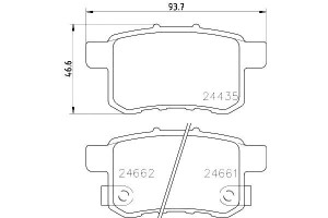 Klocki Hamulcowe Hella Pagid 43022ta0a80 43022tl1g
