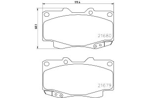 Klocki Hamulcowe Hella Pagid 044650k020 044650k140