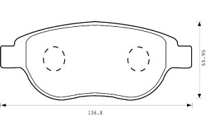 Klocki Hamulcowe Ceramiczne Citroen Berlingo C3 I