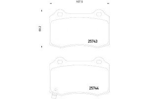 Klocki Hamulcowe Mintex 583022ma10 68144432aa 8db3