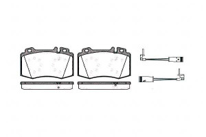 Klocki Hamulcowe Mercedes C-klasa W203 17.7mm Wva2