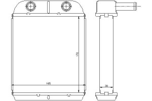 Nagrzewnica (165x170x30) Kia Carnival I Carnival I
