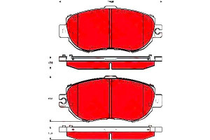 Klocki Hamulcowe Lexus Ls 4.0 12.89-12.95 Trw