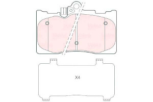 Klocki Hamulcowe Valeo 446530410 37591oe 37591