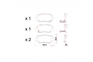 Klocki Hamulcowe Toyota Auris 07- Tył Zimmermann
