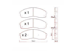 Klocki Hamulcowe Kia Carnival 99-06 Z Czuj. Zimmer