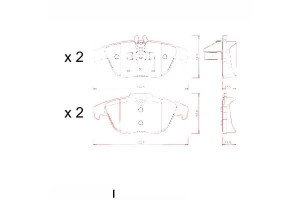 Klocki Hamulcowe Mercedes W204 C-klasa 07- Tył Zim