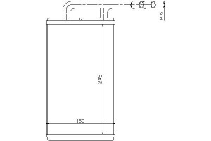 Nagrzewnica (245x152x52) Ford Transit Transit Tour