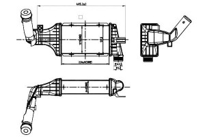 Intercooler Opel Astar G 00- Nrf