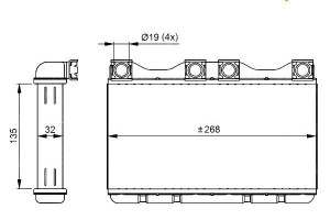 Nagrzewnica Bmw E38 7 94-01 Nrf