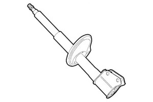 Amortyzator Kpl. (p+l) Citroen C3 09- Delphi