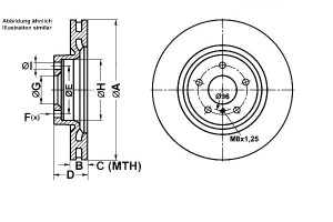 Tarcze Hamulcowe 2szt. Nissan 350 Z 3.5 09.02-12.0