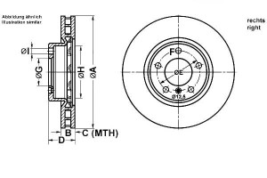 Tarcze Hamulcowe Powerdisc Bmw 3 (e36) 3.0 11.92-0