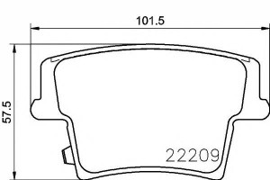 Klocki Hamulcowe Dodge Tył Challenger Charger 3,6-
