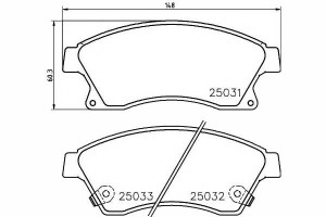 Klocki Hamulcowe Opel Przód Astra 1,3-2,0 Cdti 09-