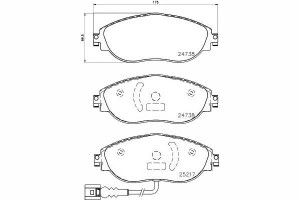 Klocki Hamulcowe Vw Przód Cc Golf Passat Sharan T-