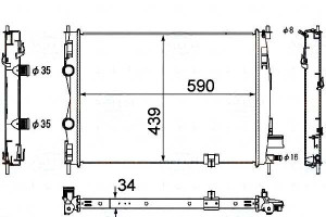Chłodnica Nissan Qashqai +2 1,5dci 07- Behr Hella