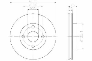 Tarcze Hamulcowe 2szt Mazda Przód 323 94- 1,5 16v
