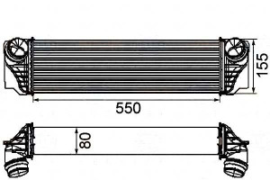 Intercooler Bmw 2,0d 3,0d F10 F11 F07 Behr Hella