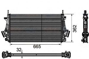 Intercooler Opel Insignia 08- Behr Hella