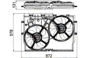 Wentylator Chłodnicy (z Obudową) Fiat Ducato 2.3d