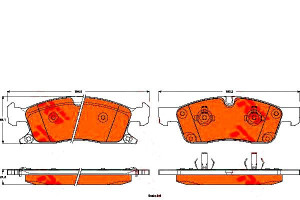 Klocki Hamulcowe Jeep Przód Grand Cherokee 3,0-6,4