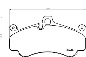 Klocki Hamulcowe Porsche 911 (997) 04-12 Przód Bre