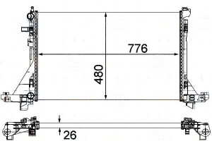 Chłodnica Silnika Behr Hella 2140000q2e 4419451 93