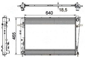 Chłodnica Silnika Behr Hella 253102e550 253102e570