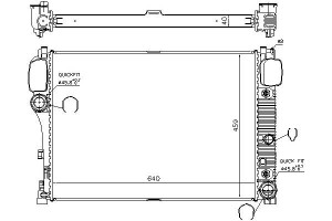 Chłodnica Silnika Mercedes S (c216) S (w221) 2.2d-