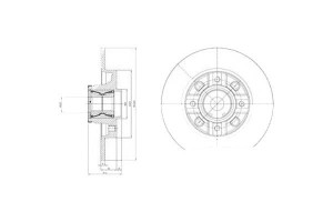 Tarcze Hamulcowe 2szt. Citroen C4 Ii Ds4 Ds Ds 4 P