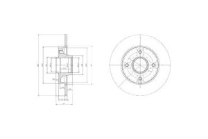 Tarcze Hamulcowe 2szt. Z Loz.30mm Peugeot 207 Delp