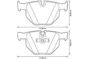 Klocki Hamulcowe Ceramiczne Bmw 5 (e60) 5 (e61) 6