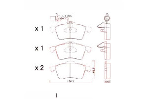 Klocki Hamulcowe Vw T4 96- Z Czuj. Zimmermann