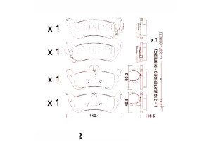 Klocki Hamulcowe Mercedes W163 Ml230-ml430 98-00 T