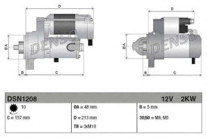 Rozrusznik (12v 2kw) Land Rover Discovery Sport Fr