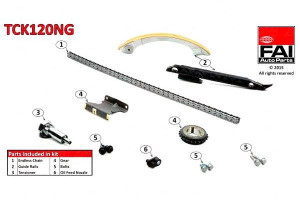 Zestaw Łańcucha Rozrządu Alfa Fiat 1,9jts 2,2jts F