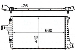 Intercooler Behr Hella 4b0145805a