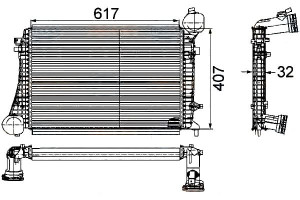 Intercooler Vw Golf 5 1,9tdi Hella