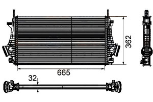 Intercooler Opel Insignia 08- Hella