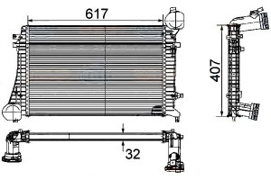 Intercooler Chłodnica Powietrza Doładowującego [hella]