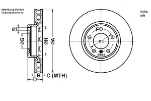 Tarcze Hamulcowe 2szt. Bmw 3 (e36) 3.0 11.92-07.95