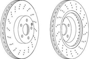 Tarcze Hamulcowe 2szt. Mercedes E T-model (s211) E
